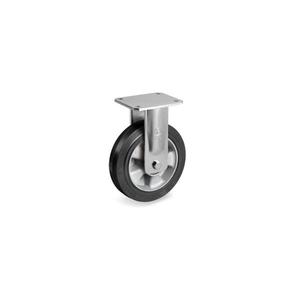 TELLURE ROTA - 728406 Sigma Roues en caoutchouc élastique, centre en aluminium, support fixe EE MHD-largeur de roue 50mm, ø 200 mm (Qté 2) - Product Image 1