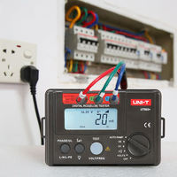 Testeur numérique RCD (ELCB) UNI-T UT582+ avec fonction AUTO RAMP, compteur de fuite de courant et avertisseur sonore de mauvaise utilisation L71