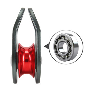 Poulie en alliage d'aluminium 20KN à rotation à 360 degrés pour équipement d'escalade et de sauvetage - Product Image 2