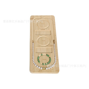 Wooden <b>Beaded</b> Tray Necklace Storage Display For Jewelry Making DIY Weaving Tool Organizing Classic Style Extra <b>Large</b> Double - Product Image 2