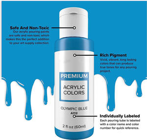 24 colores <span class=keywords><strong>liquitex</strong></span> pintura acrílica verter pintura acrílica arte fluido para niños y adultos - Product Image 4