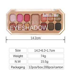 Bán buôn Nhiều Màu <span class=keywords><strong>12</strong></span> Màu khuôn mặt trang điểm Eyeshadow Palette trong kho - Product Image 5