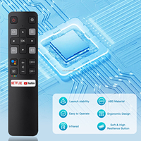 Control Remoto Original Genuino RC802V FNR1 para Todos los Televisores Inteligentes TCL Android 4K UHD, Sin Función de Voz
