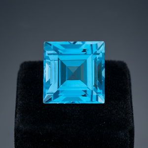 Topacio Azul Natural de Corte Cuadrado de 11 mm, Certificado por IGI, Precio de Fábrica al por Mayor, Gema Suelta Facetada de Alta Calidad por Quilate - Product Image 3