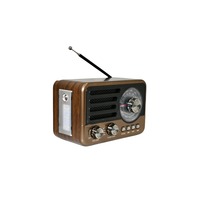 Radio stéréo portable rétro AM FM SW avec haut-parleur intégré, lecteur MP3, récepteur en plastique 5V