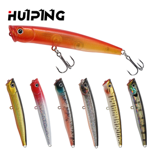 Leurre de pêche Topwater Popper 85mm 6g Wobbler Appâts artificiels durs <span class=keywords><strong>Feed</strong></span> Popper pour la pêche au bar - Product Image 1