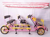 Nouveau modèle Quad double Vélo tandem touristique Vélo quatre personnes Vélo tandem