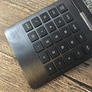 Metal Faced Solar Calculator 10 Digit Dual Power Office Use - Product Image 4