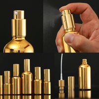 5ml 10ml 15ml 20ml 30ml 50ml 100ml 1oz 30 ml 50 ml 100 ml Bernsteinfarbene Gold Silber Luxus Kosmetik Glas-Sprühflaschen