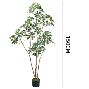 Árbol Artificial <span class=keywords><strong>de</strong></span> Schefflera Resistente a los Rayos UV al por Mayor - Planta Verde Artificial Decoración <span class=keywords><strong>de</strong></span> Acción <span class=keywords><strong>de</strong></span> Gracias Textura Realista Vegetación - Product Image 6