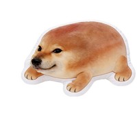 Coussin en peluche amusant Chien Épée et Bouclier, Jouet en peluche Chiot Shiba Inu, Poupée à câliner pour dormir, Cadeau d'anniversaire 31cm-50cm Unisexe