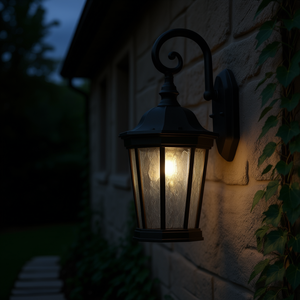 Applique murale extérieure 30W LED en alliage d'aluminium 2700K blanc chaud, forme cylindrique en verre trempé, éclairage mural extérieur - Product Image 2