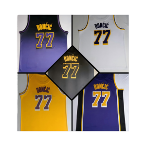 <span class=keywords><strong>2025</strong></span> mới giá rẻ khâu bóng rổ Jersey Los Angeles #77 Luka doncic Jerseys - Product Image 1