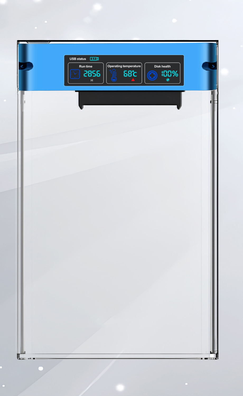 Azul U25TY3.1-P-AC+ Adaptador+Paquete de disco duro Pantalla a color