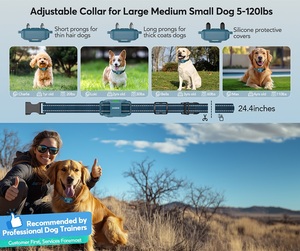 Collar de entrenamiento para perros con control remoto, collar de choque inteligente para perros con 4 modos de entrenamiento, amortiguadores eléctricos impermeables para perros - Product Image 6