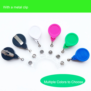 Factory Customized Anti-Twist Retractable <b>ID</b> Reel ABS Plastic Name Badge <b>Holder</b> PVC Strap Nylon Cord 70cm Custom LOGO Heada - Product Image 6
