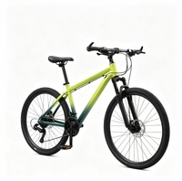Vélo de montagne VTT 21 vitesses avec freins à disque et fourche en acier