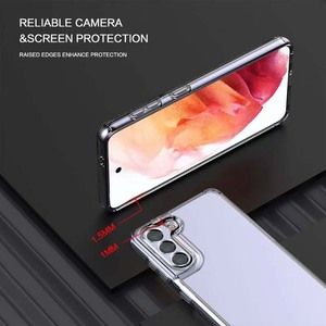 Popolare 1.5mm di spessore duro trasparente acrilico Cover posteriore morbida trasparente TPU paraurti custodia per cellulare per <span class=keywords><strong>Realme</strong></span> <span class=keywords><strong>C25</strong></span> C25S - Product Image 4