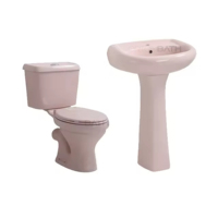 ORTONBATH Europe Afrique Nigéria Articles sanitaires en céramique bon marché Salle de bain Deux pièces Wash Down WC Toilette avec cuvette Couvre-siège Toilettes