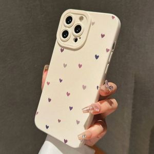 เคสโทรศัพท์ลายสีชมพูม่วง ดีไซน์น่ารัก สำหรับ iPhone 15 14 13 12 11 X XR Xs SE2 SE 8 7 Plus Pro Max Mini  วัสดุซิลิโคน - Product Image 2