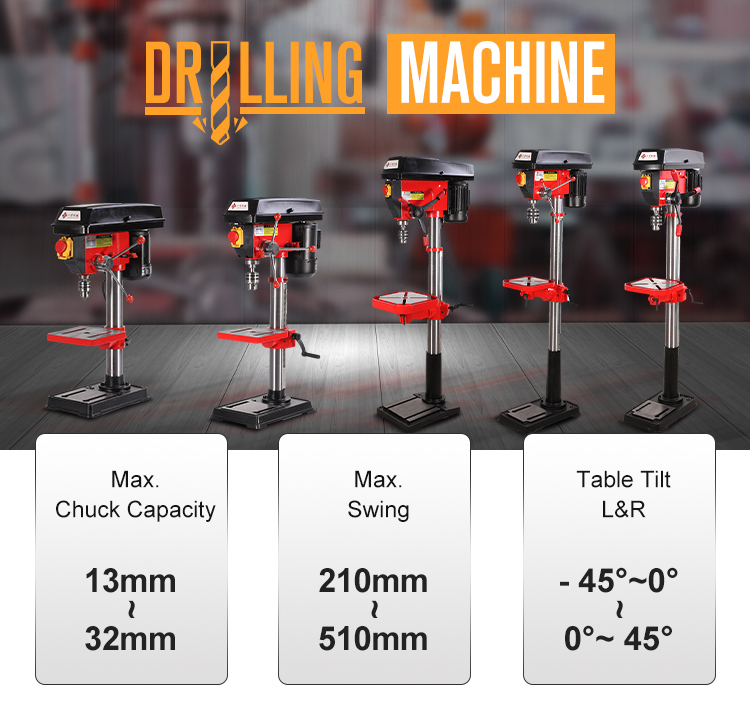 Multifunctional Mini Bench Hand Drill Press Machine ZJ4116Q - 550W