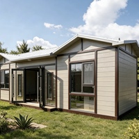 Maison conteneur mobile, maison préfabriquée intégrée, villa en acier léger, bureau de chantier temporaire et hébergement