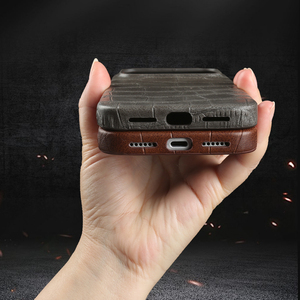Funda de Cuero Artificial con Textura de Cocodrilo Premium para <span class=keywords><strong>iPhone</strong></span> 17 Pro Max 16 15 Plus 14 13 <span class=keywords><strong>12</strong></span> 11 XR X XS Max - Product Image 5