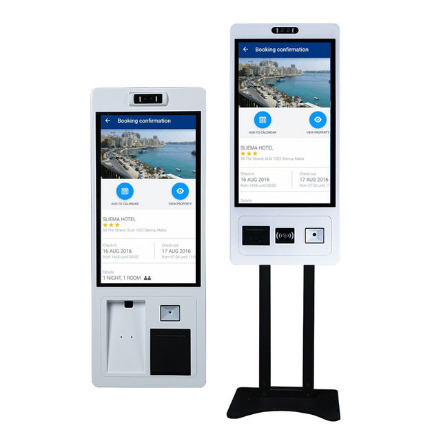 Floor Standing 15 21 24 27 32 Inch Smart Pos Terminal Capacitive Touch Screen Self-service Payment Kiosk for Hospital Custom