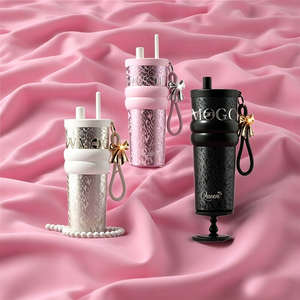 Botella de Agua Personalizada de Acero Inoxidable de Alta Calidad, Termo de Doble Pared, 710 ml, Serie Queen, de Lujo, para Regalo - Product Image 1