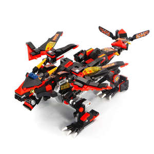 Moule roi 13018 APP Version RC Thunder Battle Dragon (Blue Dragon) <span class=keywords><strong>Dinosaure</strong></span> Télécommande Blocs de Construction pour Enfants Jouets - Product Image 6