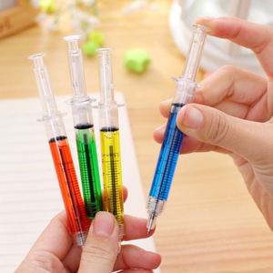 Customized Logo Promotional Gifts Hospital Doctor Nurse Medical Injection Novelty Plastic Syringe <b>Pens</b> with Liquid - Product Image 2