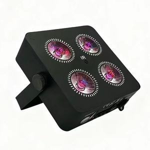 10pcs X 1 Case Rechargeable Wireless <b>LED</b> Uplight 4x18 RGBAW UV 6in1 Battery <b>Powered</b> Moving Head Lights for DJ Par Uplights - Product Image 4