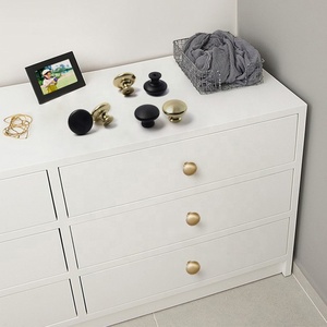 Alüminyum alaşım mat siyah dolap kapağı tutacağı tek delik gömülü pencere mutfak Dresser kullanımı için çekmece topuzu Modern tasarım - Product Image 1