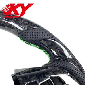 For Mazda 3 Mazda 6 Axela CX-3 CX-5 CX4 CX8 CX30 CX50 ATENZA Custom Sports Style Black Forged Carbon Fiber Car Steering <b>Wheel</b> - Product Image 2