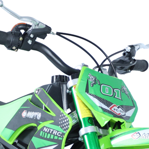 Moto tout-terrain Aston, moto cross 49cc, démarrage manuel, 2 temps, dirt bike - Product Image 2