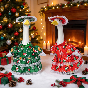 H53 Nouveau style Costume de Noël pour oie de porche, style Europe-Amérique, en polyester, toutes saisons, taille unique, décoration - Product Image 1
