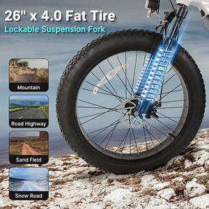 Bicicleta Eléctrica Todoterreno con Neumáticos Gruesos, Batería de Litio de 48V 15AH 750W, Pantalla LCD Multimodo para Adultos Deportivos, Stock en EE. UU. - Product Image 5