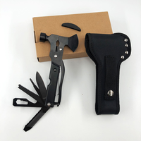 TLC001 EDC hache multifonction d'extérieur avec kit de marteau outil de camping d'urgence avec sac en nylon