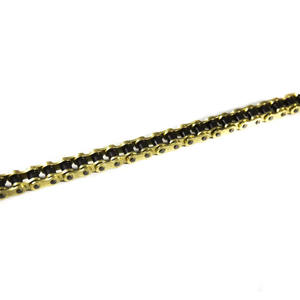 <span class=keywords><strong>Cadena</strong></span> de Motocicleta de Alta Calidad <span class=keywords><strong>428H</strong></span>-O 520-O 520H-O 520 con Anillo en O, Chapada en Oro - Product Image 5