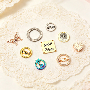 custom metal logo bag clothing <b>label</b> handbag hardware garment accessories with brand <b>name</b> tag premium product category - Product Image 2