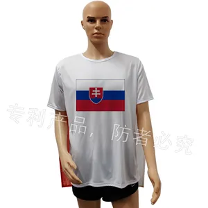 New Trending Products Soccer Football National Custom Slovakia Cape T-shirt With Logo
