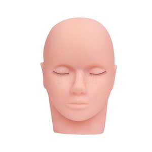 Mannequin de pratique de cils d'outil de beauté réutilisable de haute qualité pour le modèle de <span class=keywords><strong>tête</strong></span> de visage de cosmétologie de formation de maquillage de Massage <span class=keywords><strong>Pro</strong></span> - Product Image 5