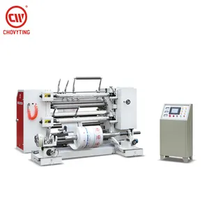 Machine de scintillage et à remontage, pour bobine de papier jumbo, cosmétique