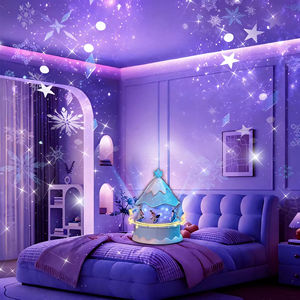 Projecteur d'étoiles nébuleuses sur le thème de La Reine des neiges de <span class=keywords><strong>Disney</strong></span>, veilleuse pour enfants, jouet romantique, projecteur d'étoiles pour cadeau d'anniversaire, fournitures de vente au détail - Product Image 4
