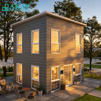 Casa Prefabricada de Contenedores Estilo Americano con Triple Conexión Akay ODM, Paneles Sándwich, Estructuras Modulares de Acero Prefabricadas