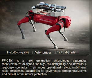 <span class=keywords><strong>Robot</strong></span> multifonctionnel civil pour la lutte contre les incendies et <span class=keywords><strong>robot</strong></span> quadrupède avec module anti-incendie intégré de 20 kg - Product Image 2