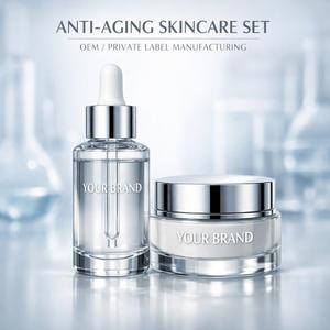 Set de Cuidado de la Piel Antienvejecimiento, Kit Antiarrugas, Cumple con GMP, Marca Privada OEM ODM, Rutina Facial Completa, Fabricante de Suero y Crema - Product Image 1