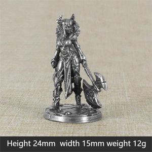 Figura de Guerrero Vikingo de Cobre Puro Premium, Modelo OM03, Figura de Guerrero Medieval para Juegos de Mesa, Adorno Metálico para Escritorio - Product Image 5