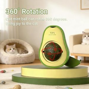 Avocado Shaped Cartoon Modern Luxury Plastic Catnip Ball <b>Cat</b> <b>Toy</b> Teeth Cleaning Grinding Self-Healing Rotatable 46x60cm Custom - Product Image 4