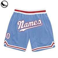 Shorts de basketball respirants à séchage rapide en maille polyester avec logo personnalisé de la marque Athletic Works pour hommes, imprimés et dotés d'une poche latérale